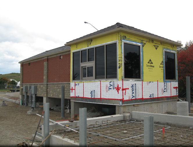 Front view of scale house.