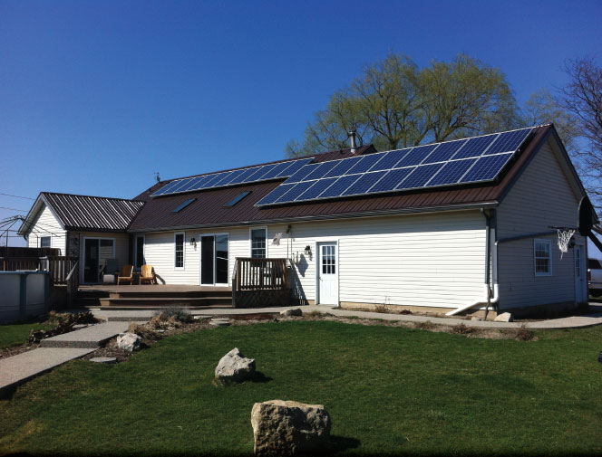 House after completion.