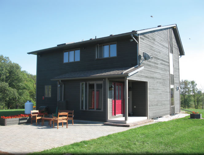 View of house complete with new trough.