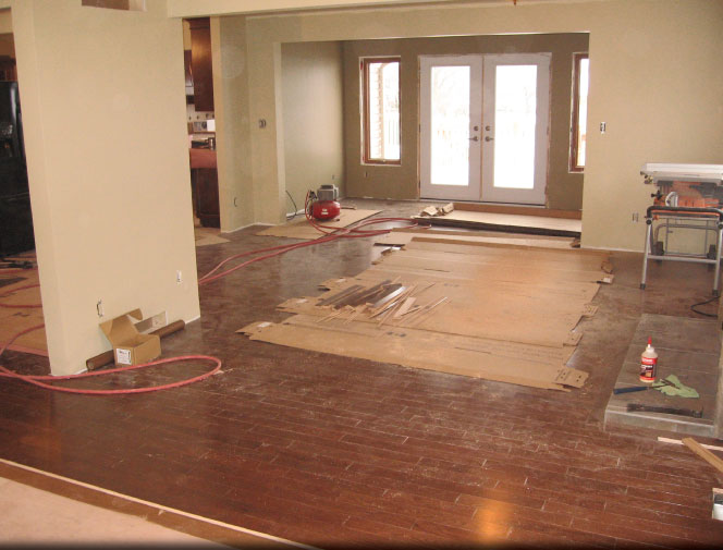 Installation well underway.