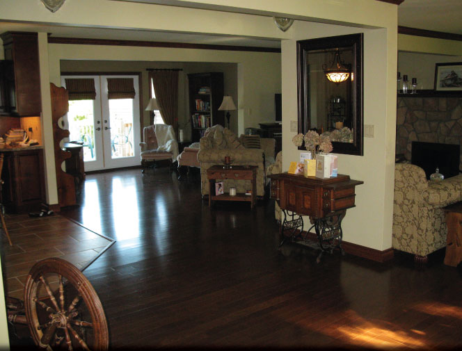 Living room & area complete.