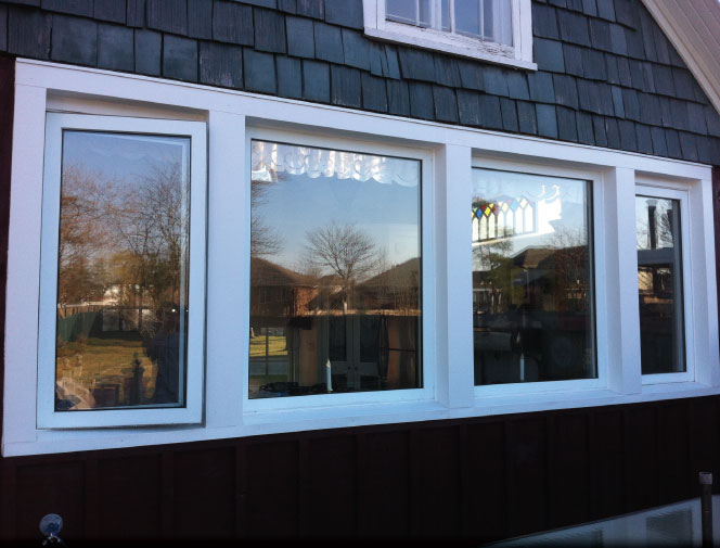 The important wood was replaced & the window frame was capped, complete with new drip edge at the top. Good as new!